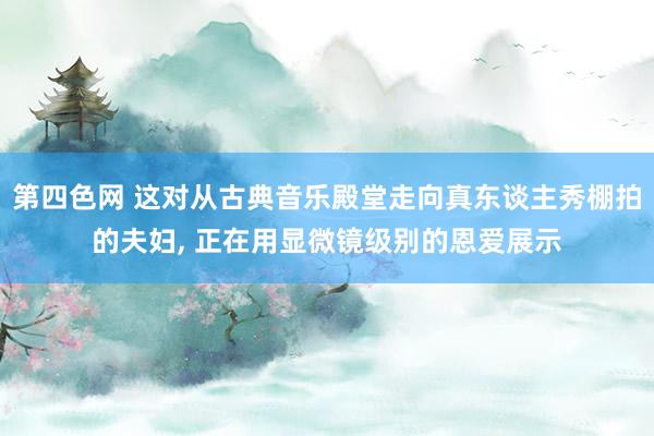 第四色网 这对从古典音乐殿堂走向真东谈主秀棚拍的夫妇, 正在用显微镜级别的恩爱展示